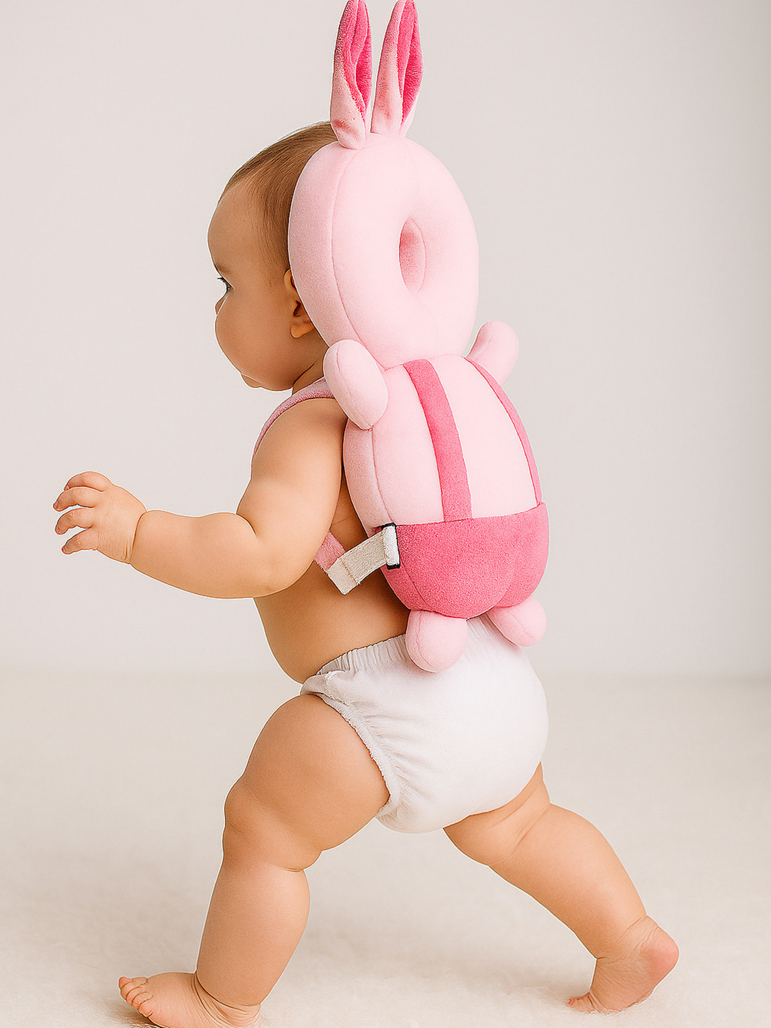 Smartots PinK Rabbit Crawling & Walking Soft Baby Head Protector