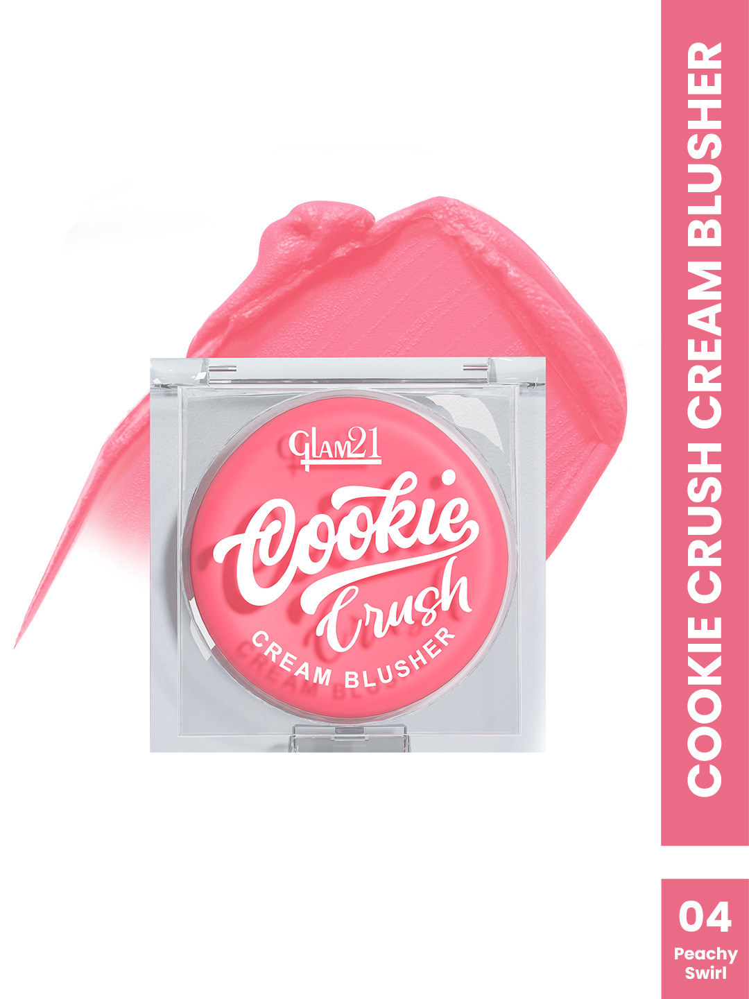 GLAM21 Cookie Crush Cream Blusher- Peachy Swirl 04