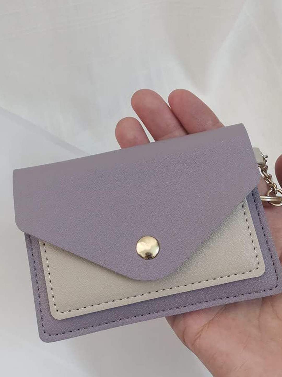 Pieru Women Money Clip With Button Closure