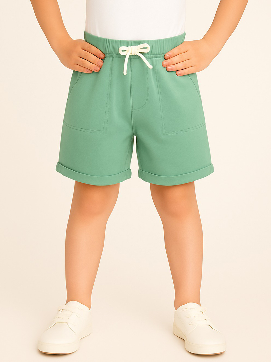 JusCubs Boys Regular Fit Mid-Rise Cotton Shorts