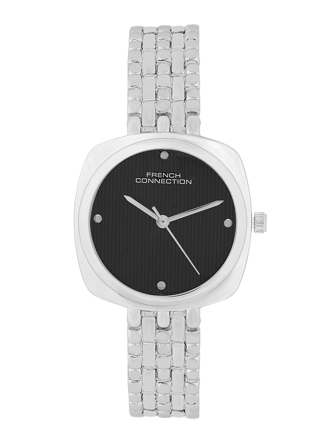 French Connection Women Square Dial & Bracelet Style Straps Analogue Watch FCN0143BSM