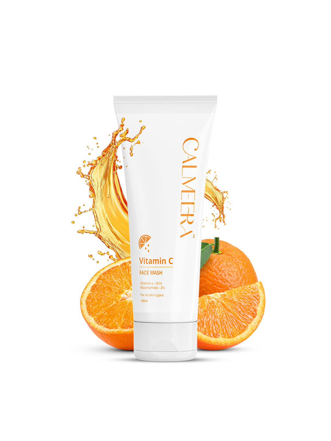 CALMEERA Vitamin C Face Wash With 2% Niacinamide- 100 ml