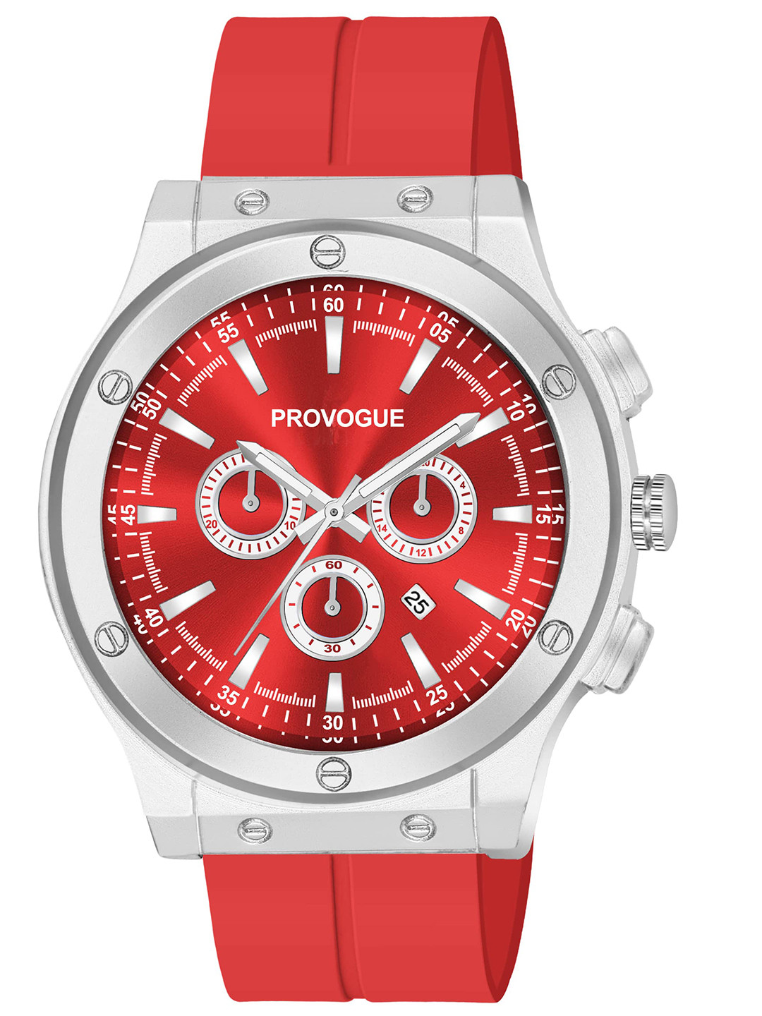 Provogue Men Patterned Brass Dial & Straps Analogue Watch PR-4088R