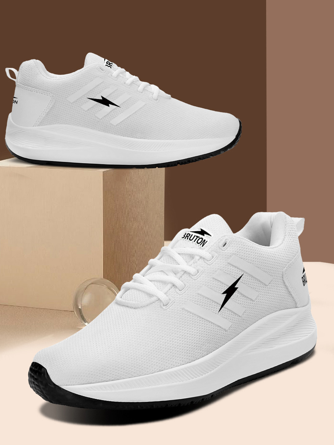 Bruton Men Round Toe Lace-Ups Sneakers
