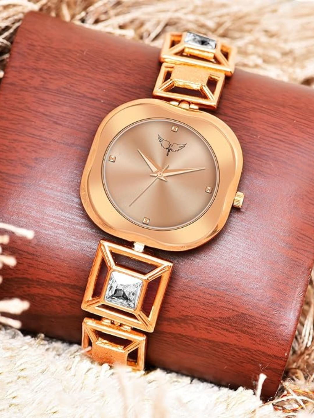 WHITE BIRD Women Bracelet Style Straps Analogue Watch TN-S Rose Gold
