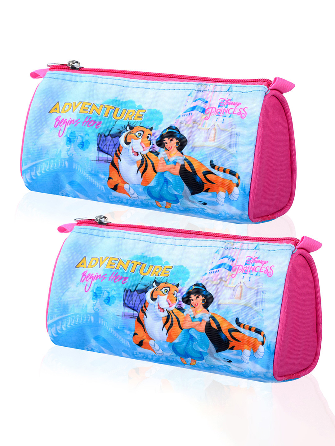 YK Kids Set Of 2 Disney Princess Printed Pencil Pouchs