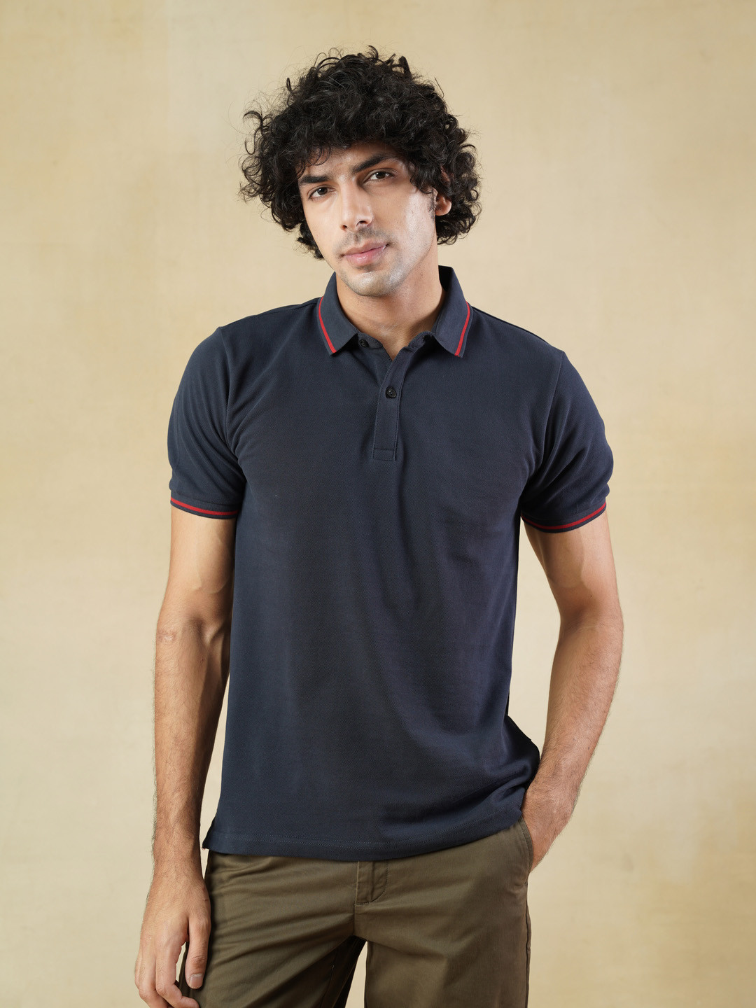 STOIK Polo Collar Pure Cotton T-shirt