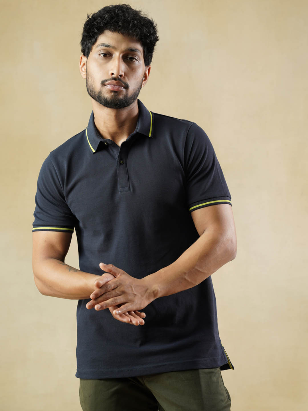 STOIK Polo Collar Pure Cotton T-shirt