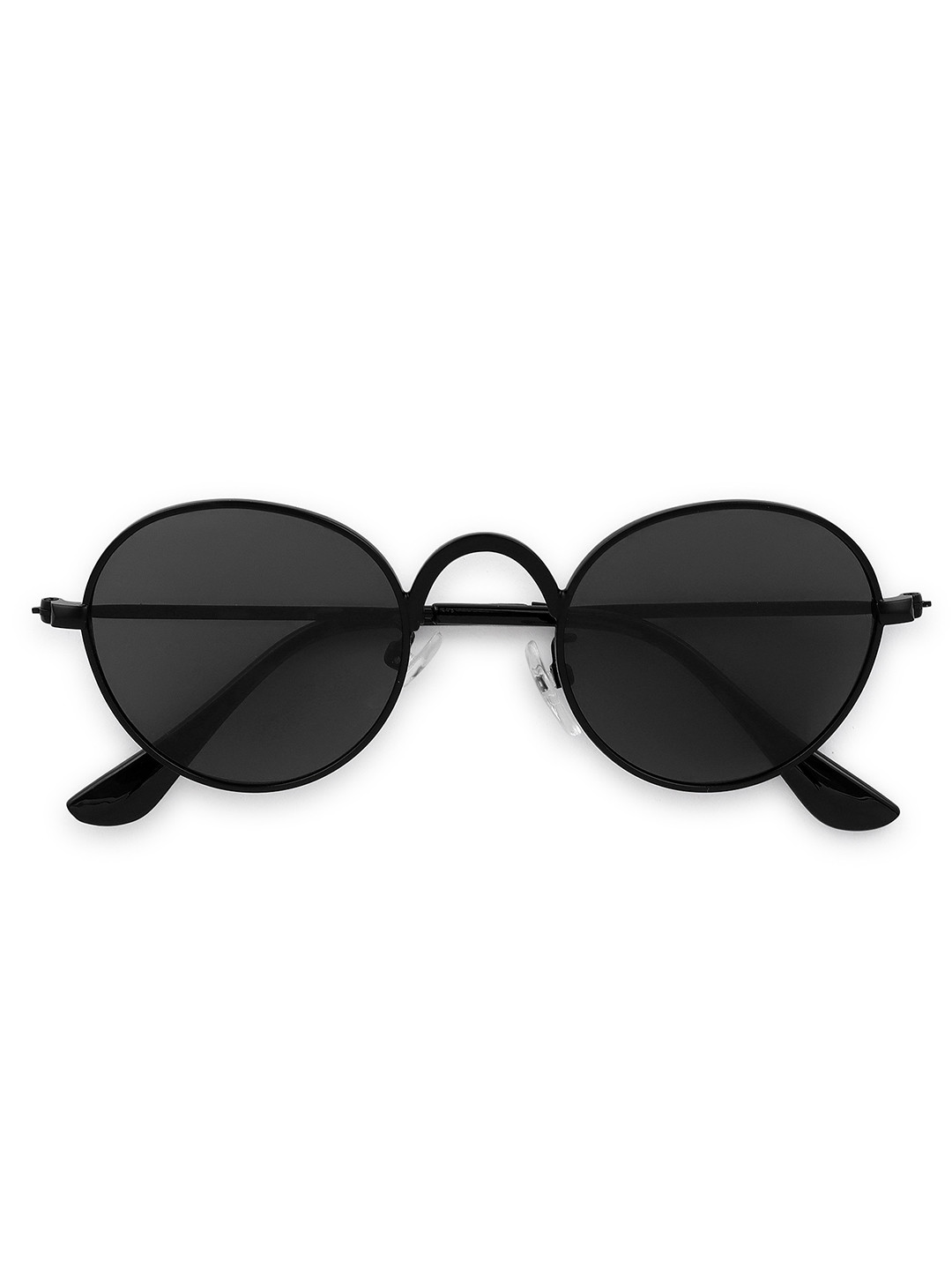 HASHTAG EYEWEAR Kids Black Lens & Black Round Sunglasses with UV Protected Lens