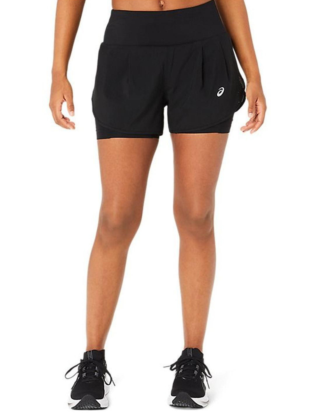 ASICS ROAD 2-N-1 3.5IN Women Mid-Rise Running Sports Shorts