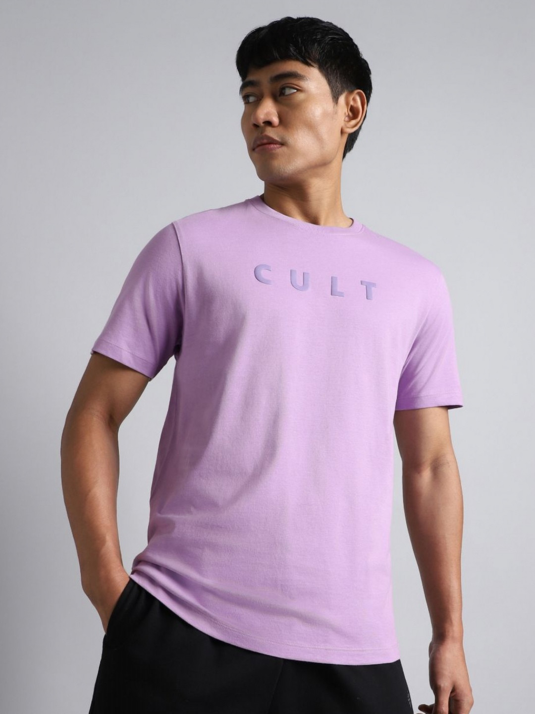 CULT Men Purple Cult Graphic T-shirt