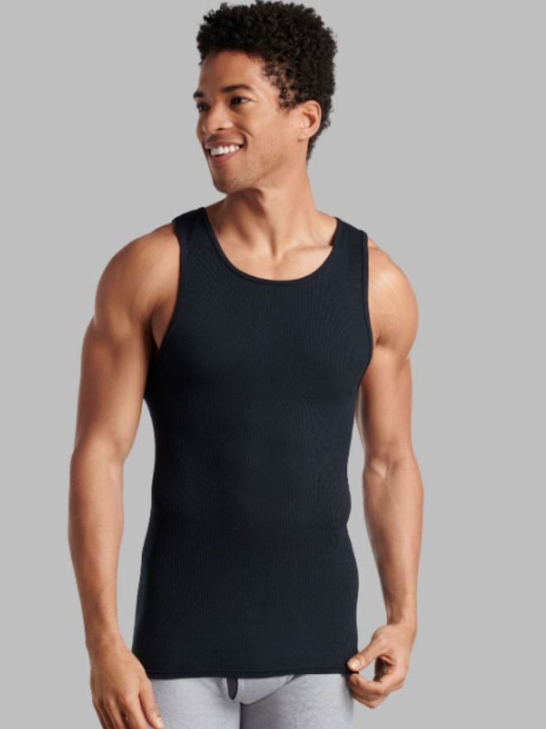 INDIAN THREADS Pack Of 3 Cotton Round Neck Gym Vests