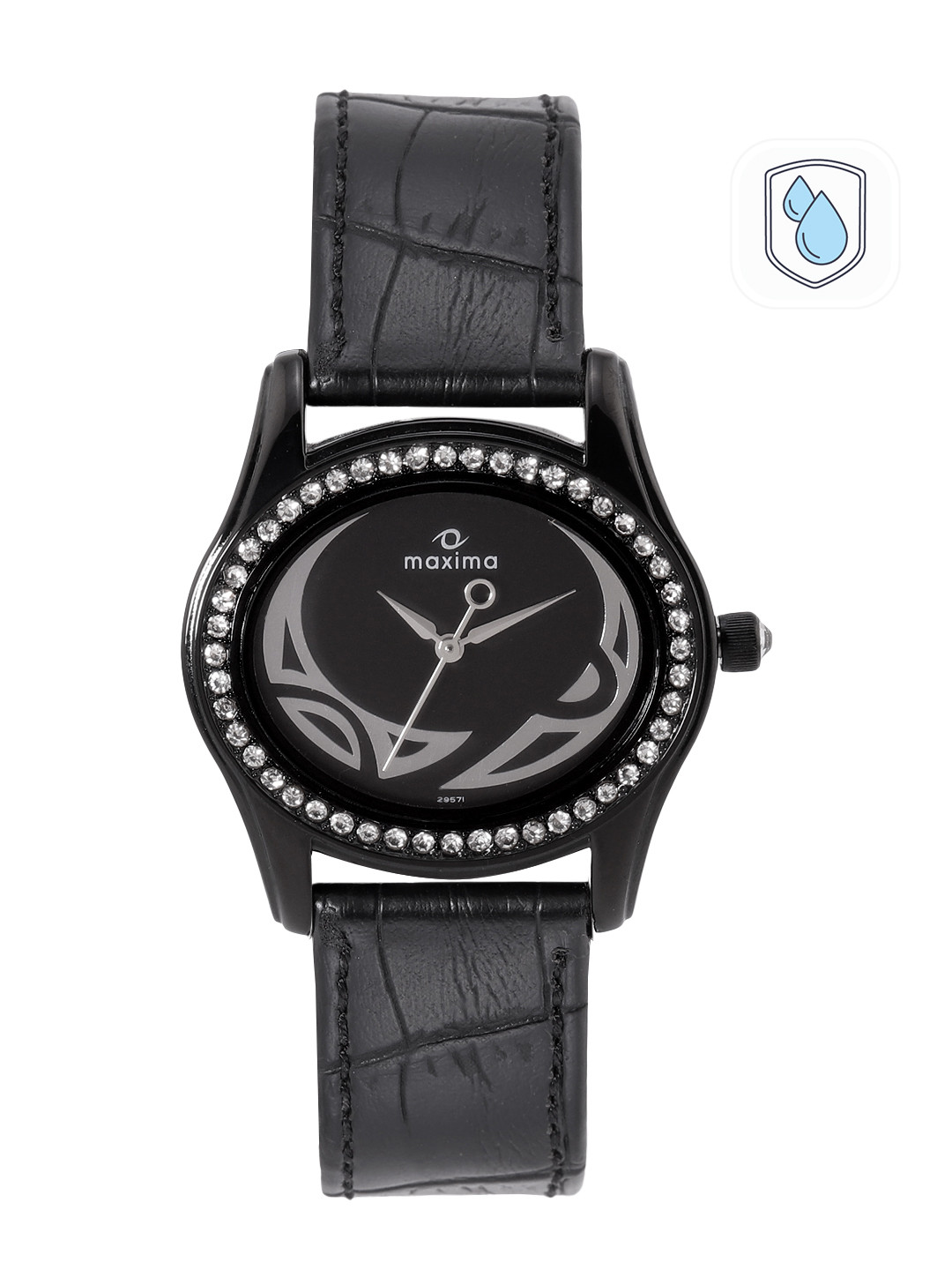 maxima Women Textured Straps Analogue Watch 29571LMLB