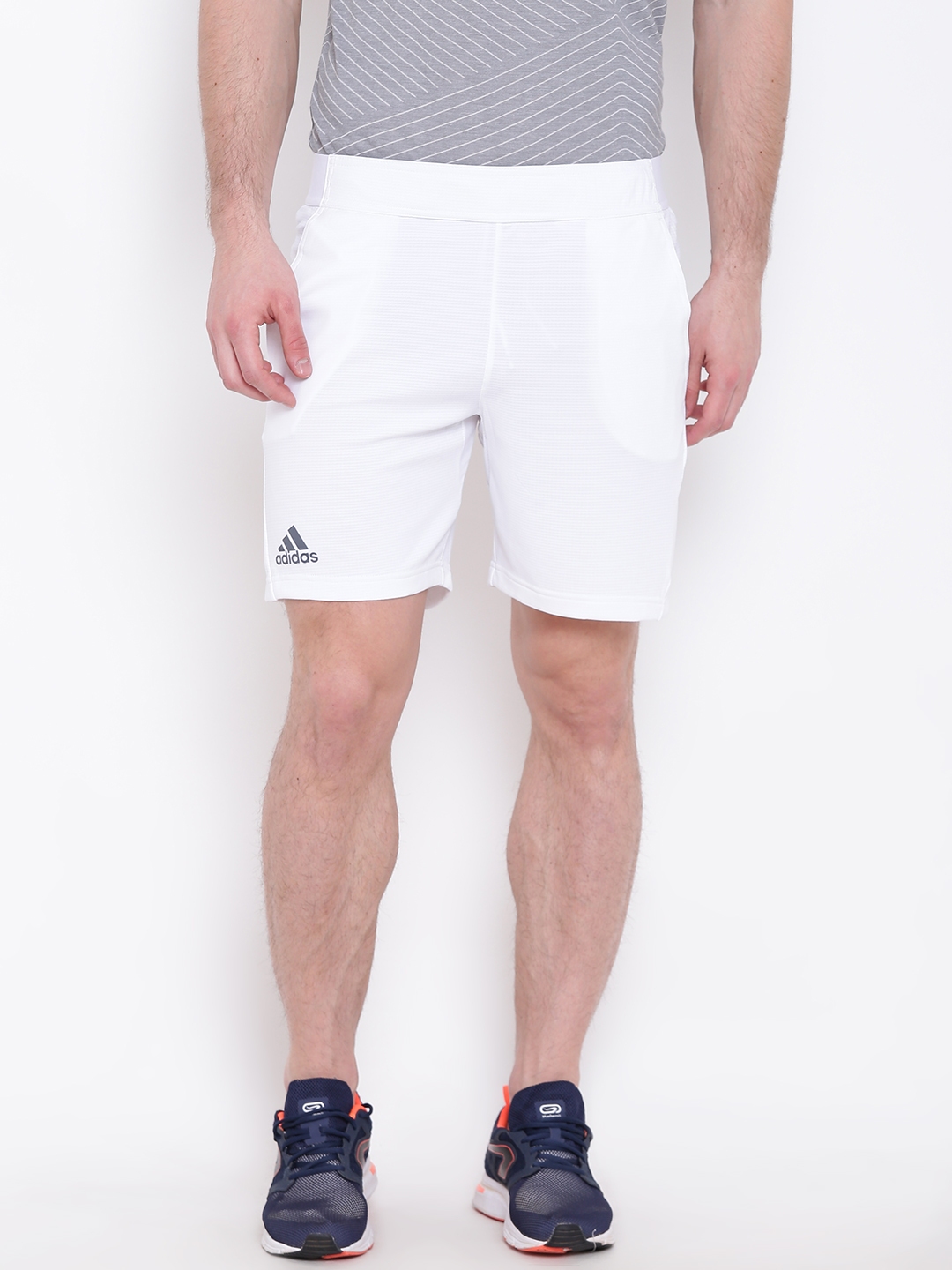 ADIDAS Men White Climachill Tennis Shorts ADIDAS Men White Climachill Tennis Shorts