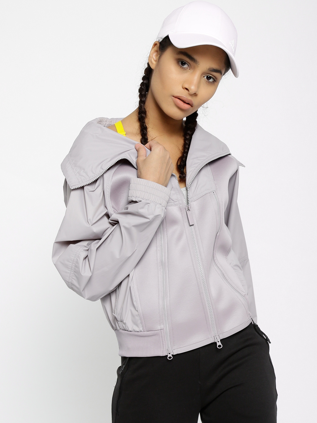 【関税&送料込】Stella Mccartney Sculpted Jacket Black Training jacket with logo ADIDAS by Stella McCartney