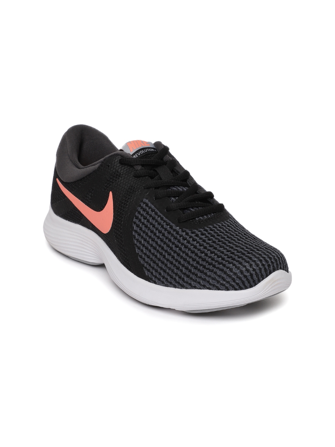 lineal Asombrosamente opción Buy Nike Women Grey & Black Revolution 4 Running Shoes - Sports Shoes for  Women 4030182 | Myntra