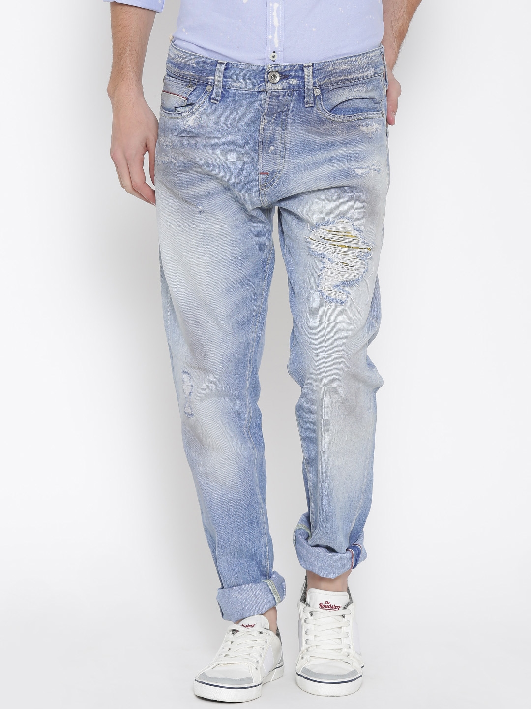 Buy Jack & Jones Men Blue Erik Anti Fit Jeans - for Men 404012 Myntra