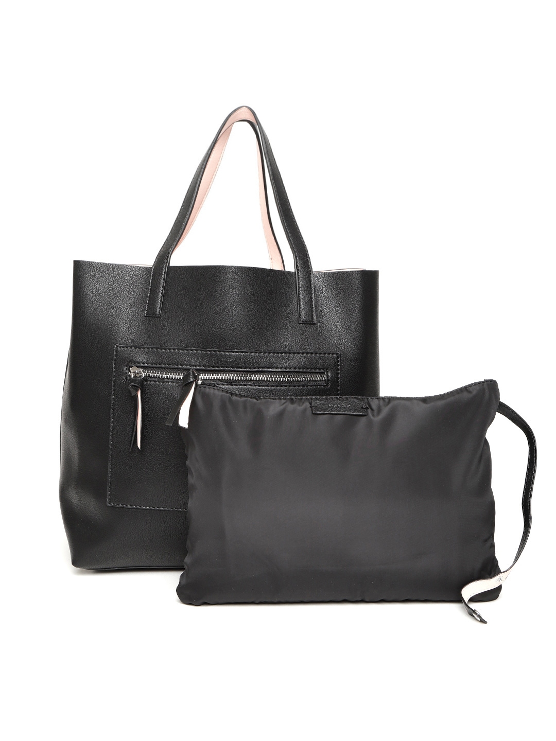 mango black solid shoulder bag