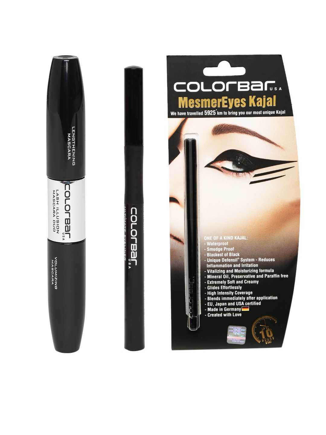 Buy Colorbar Pack Of 3 Eye Makeup Set Kajal And Eyeliner For Women 4047166 Myntra Alibaba.com offers 1,090 kajal makeup products. colorbar pack of 3 eye makeup set