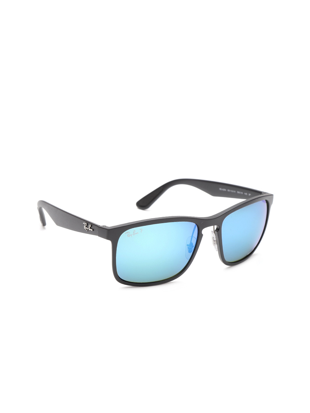 RAY-BAN Men Polarized Blue Lens Square Sunglasses - 0RB4264601SA158