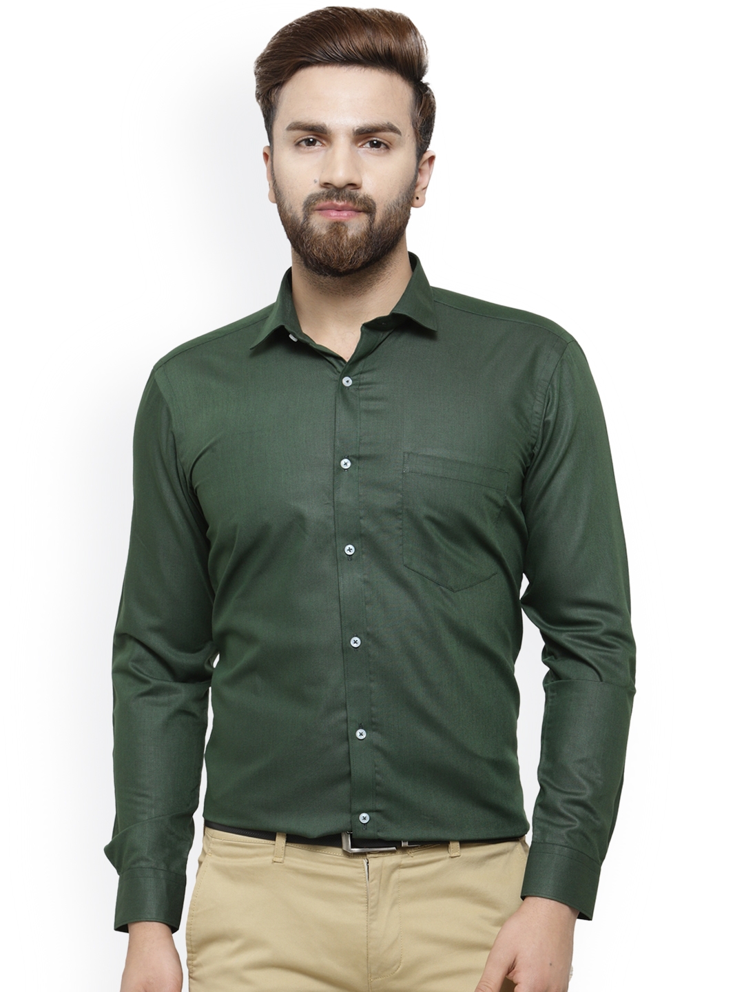 Formal Bottle Green Shirt | ubicaciondepersonas.cdmx.gob.mx