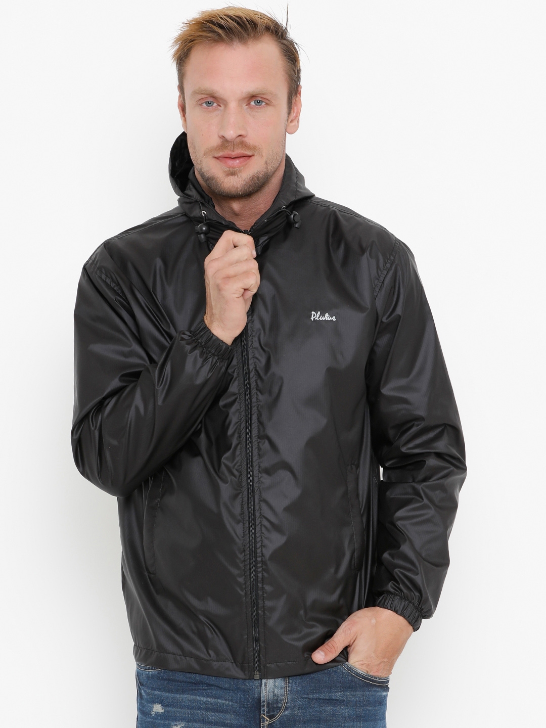 Buy Plutus Men Black Solid Windcheater Sporty Jacket Jackets for Men 4147713 Myntra