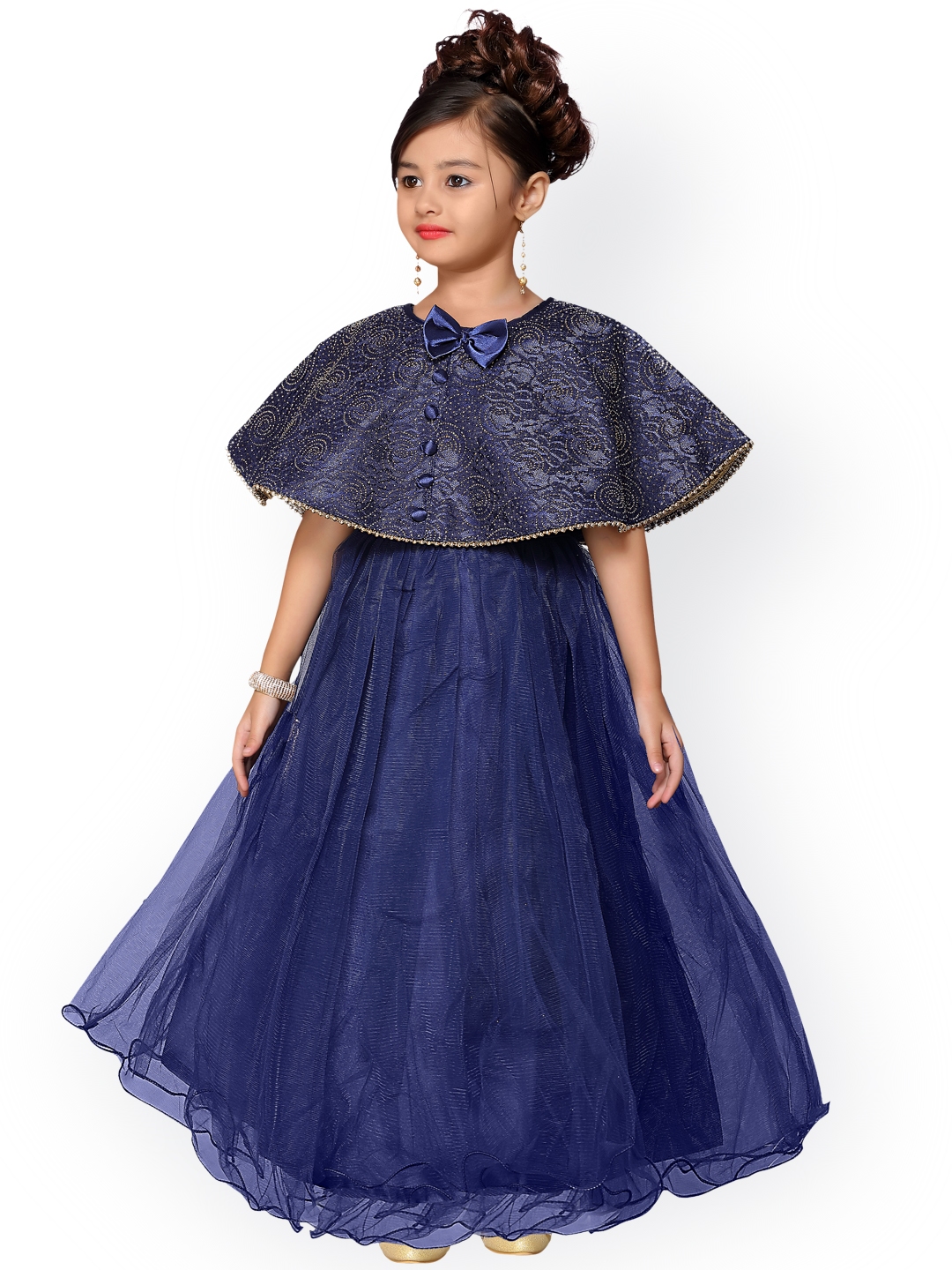 Buy ADIVA Girls Blue Solid Maxi Dress Dresses for Girls 4149557 Myntra