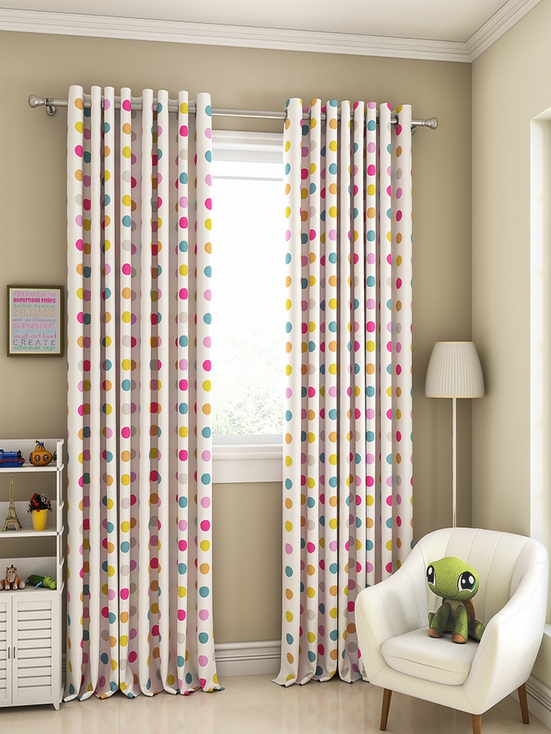 Buy CURTAIN LABEL Multicoloured Single Long Door Curtains - Curtains And  Sheers for Unisex 4262718 | Myntra
