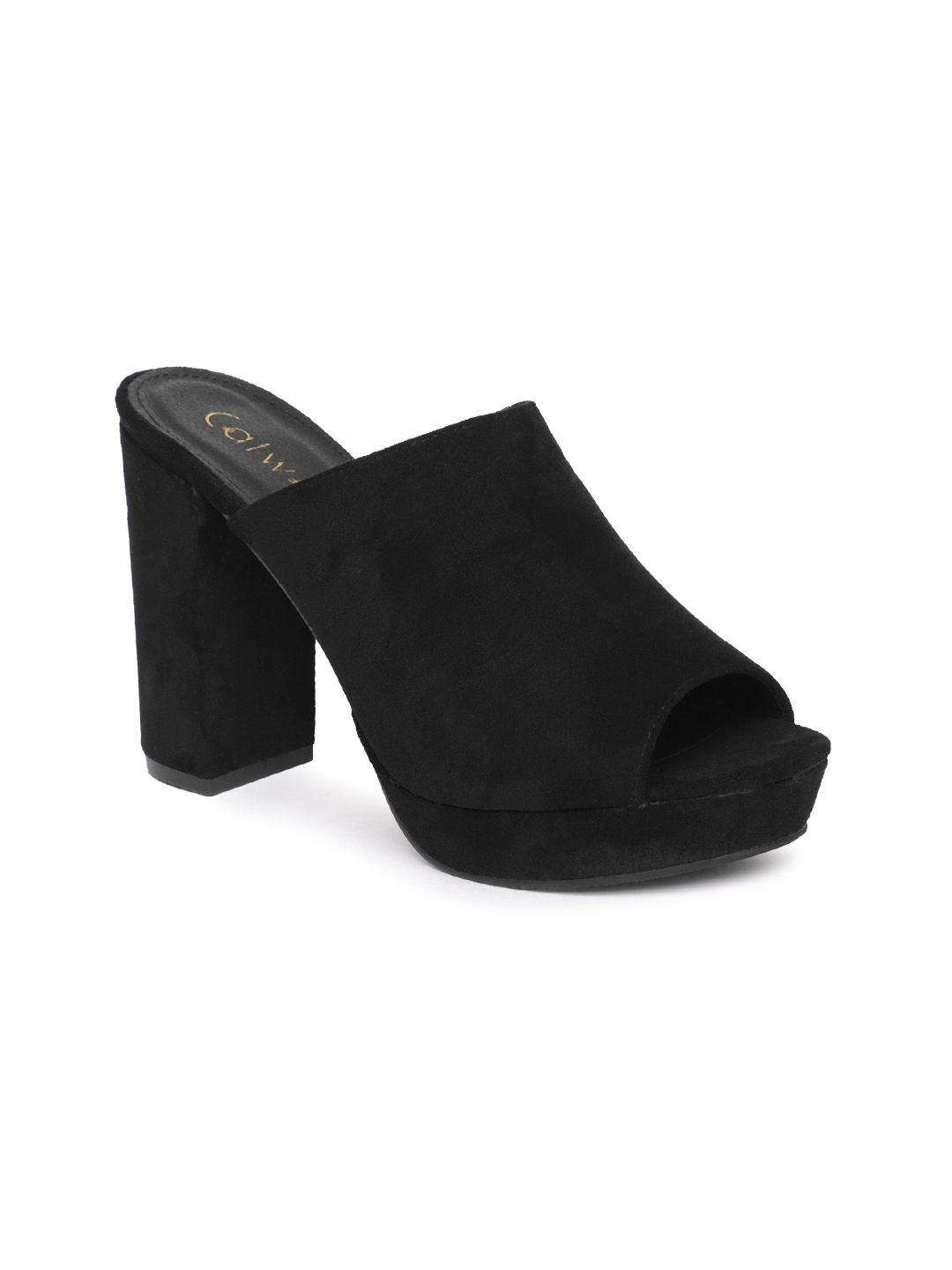Buy Catwalk Women Black Solid Peep Toes 