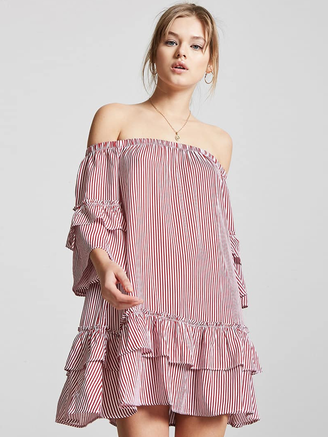 White One Shoulder Dress Forever 21