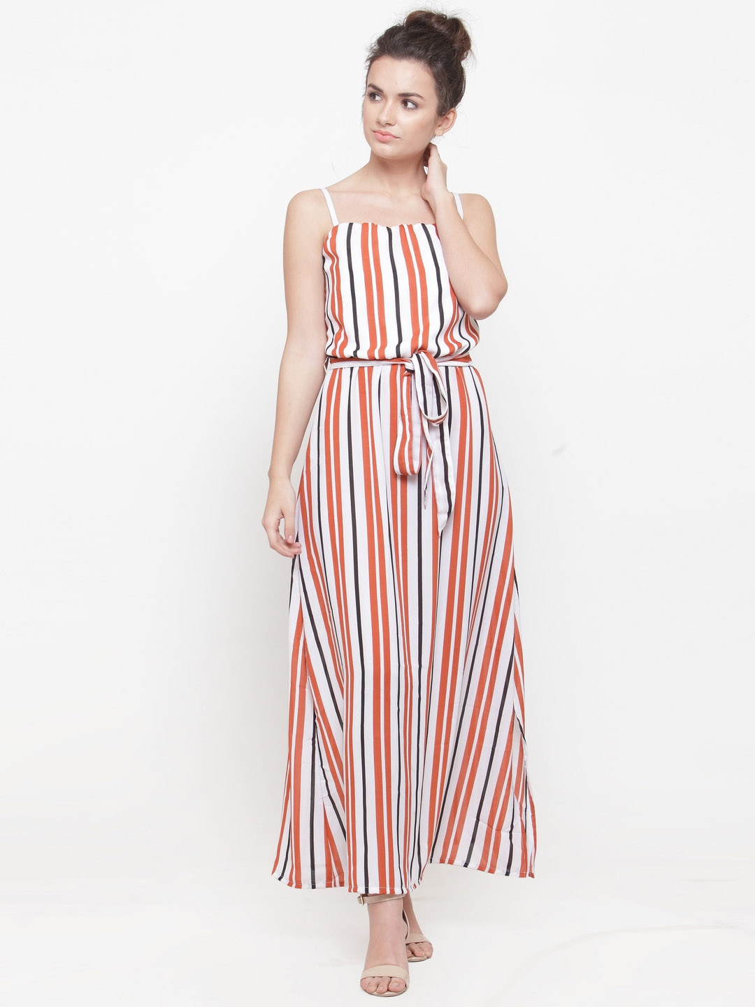 striped dress myntra