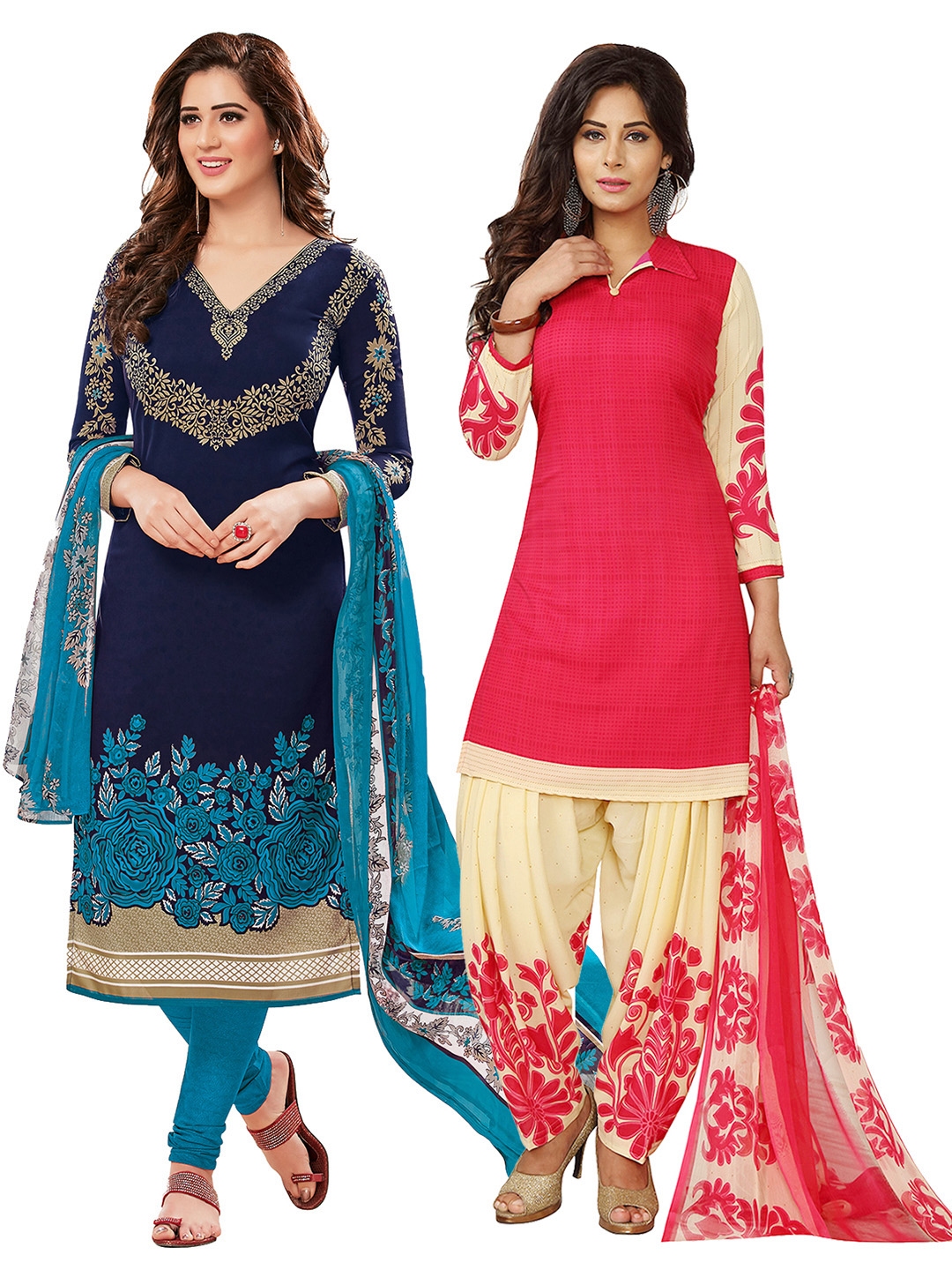 myntra unstitched salwar suits