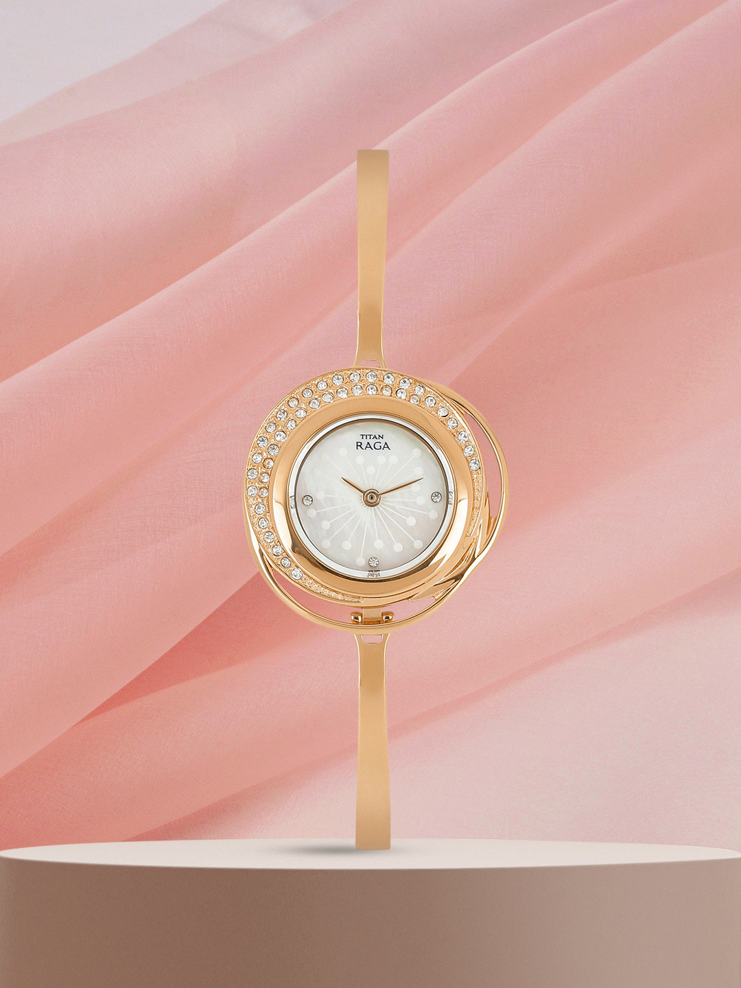 Titan Raga Garden of Eden Women White Analogue watch NL95003WM01