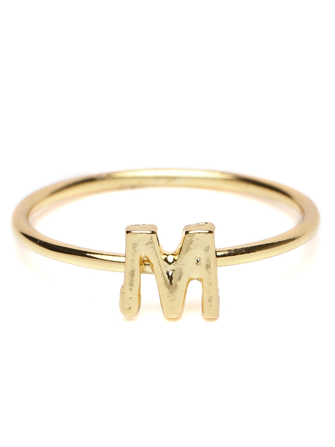 Accessorize Gold Plated M Shaped Ring