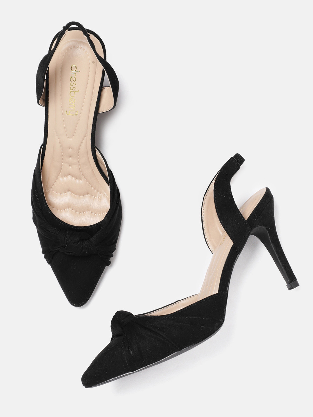 Buy DressBerry Women Black Solid Pumps 
