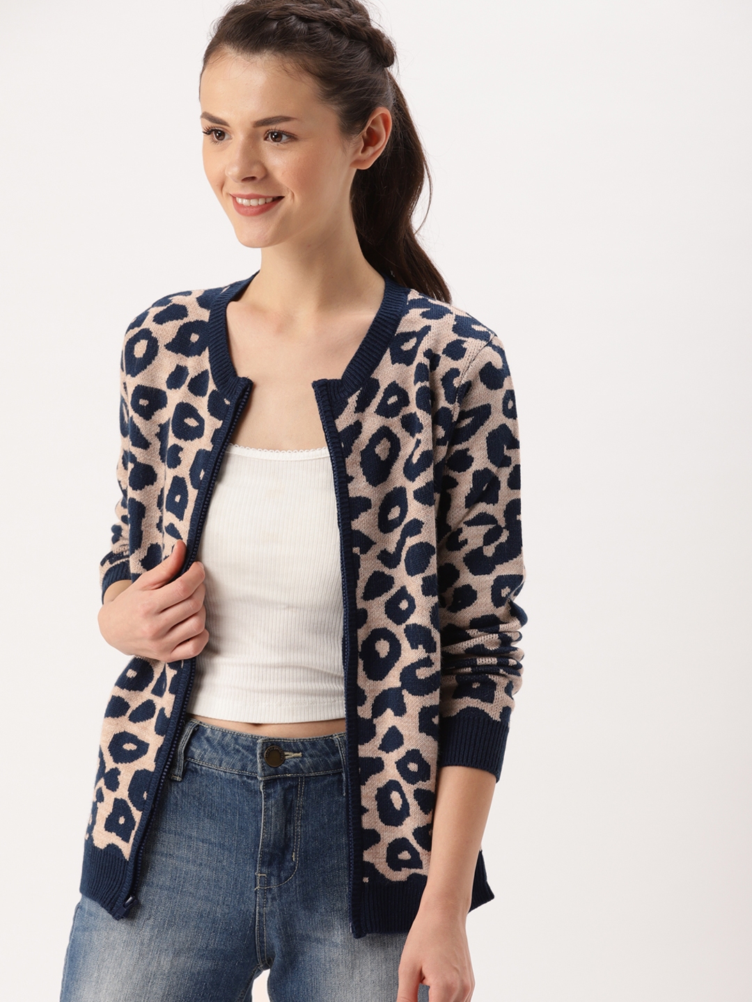 berry coloured cardigan