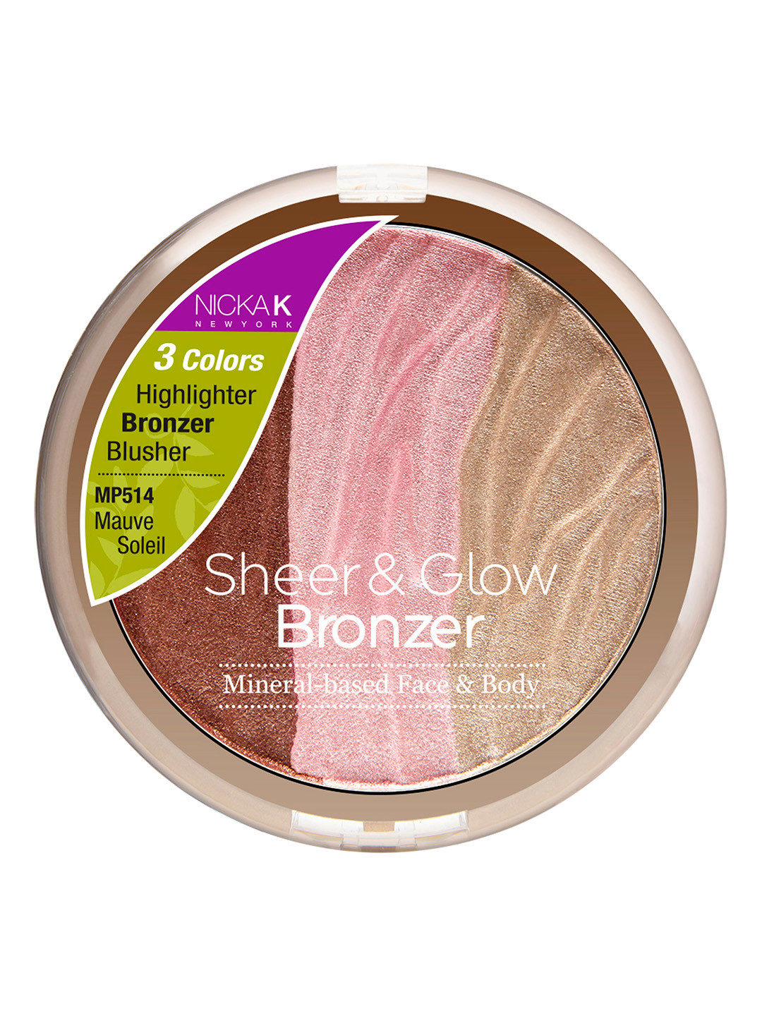 Nicka K New York Sheer & Glow Mauve Soleil Mineral-Based Bronzer MP514