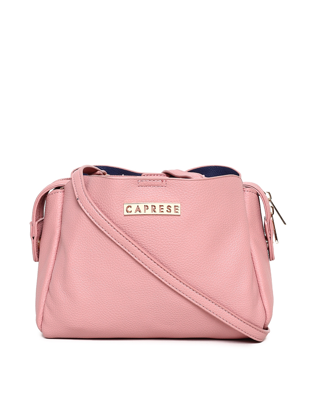 Buy Caprese Navy Textured Medium Sling Handbag Online At Best Price @ Tata  CLiQ