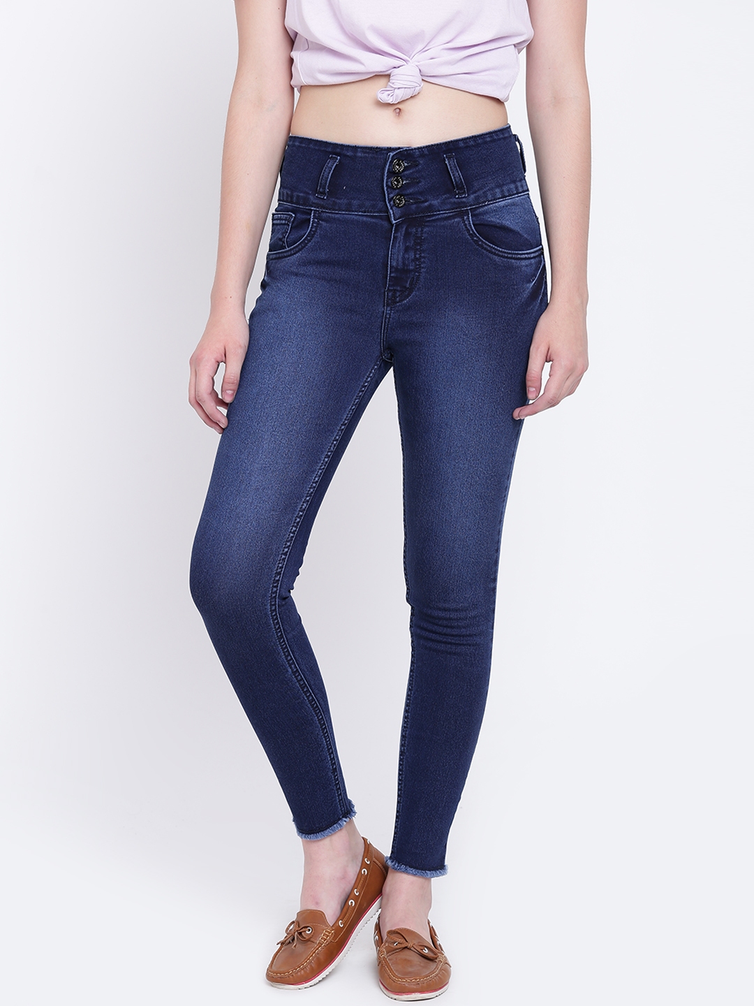 high waist jeans in myntra