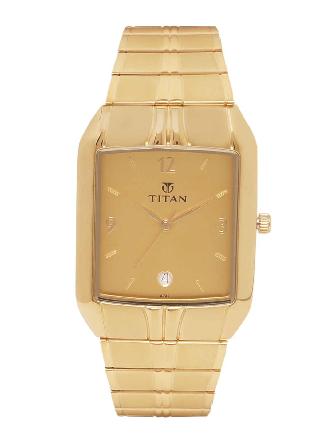 titan watches for men golden