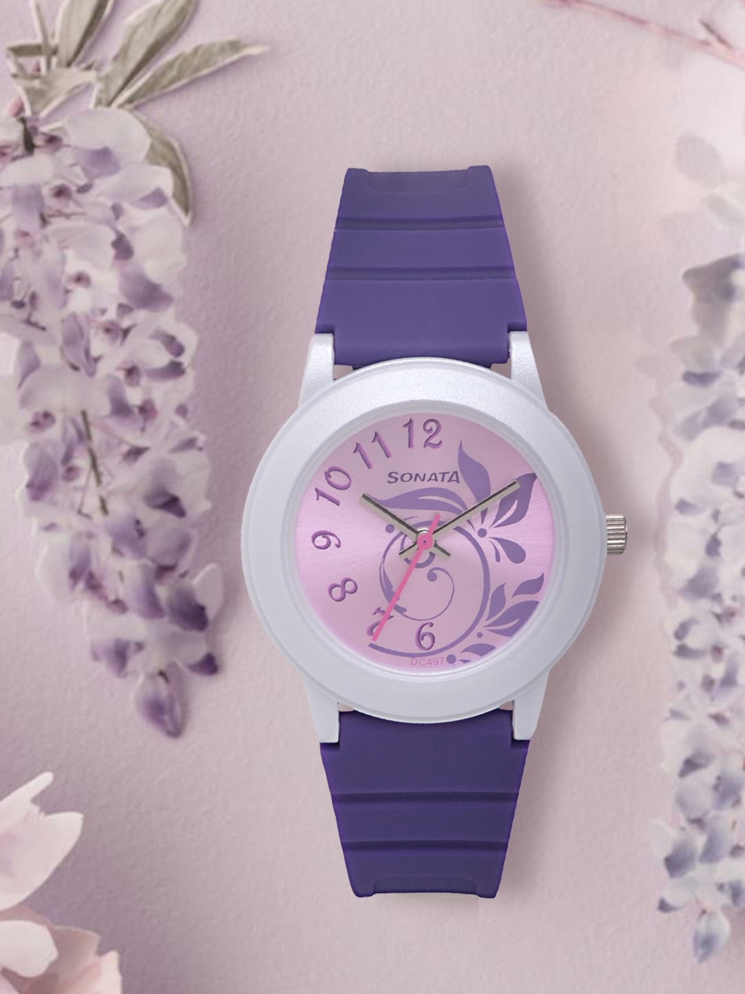 Sonata on sale pink watches