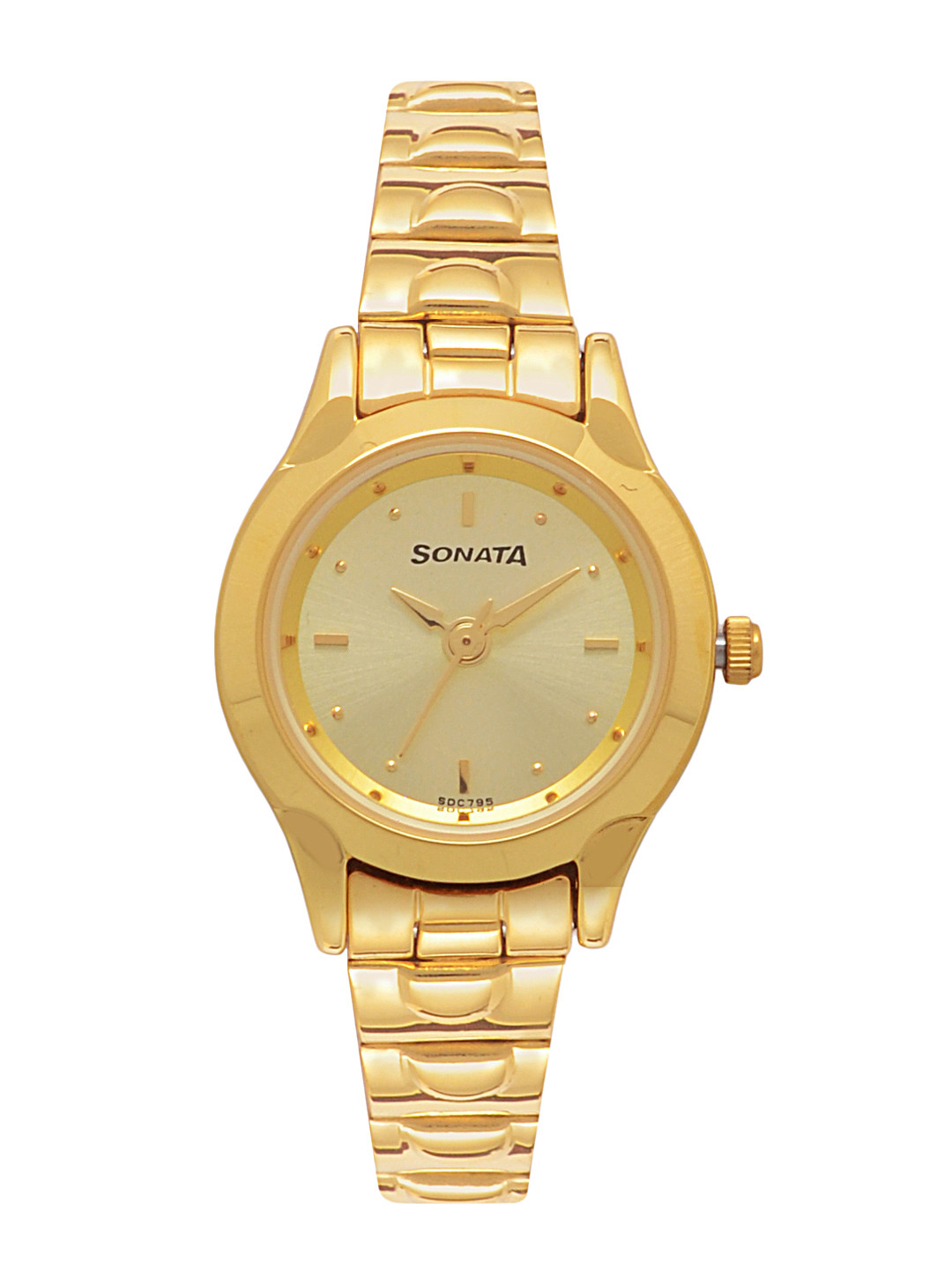 Sonata Women Gold-Toned Analogue Watch NK8098YM02