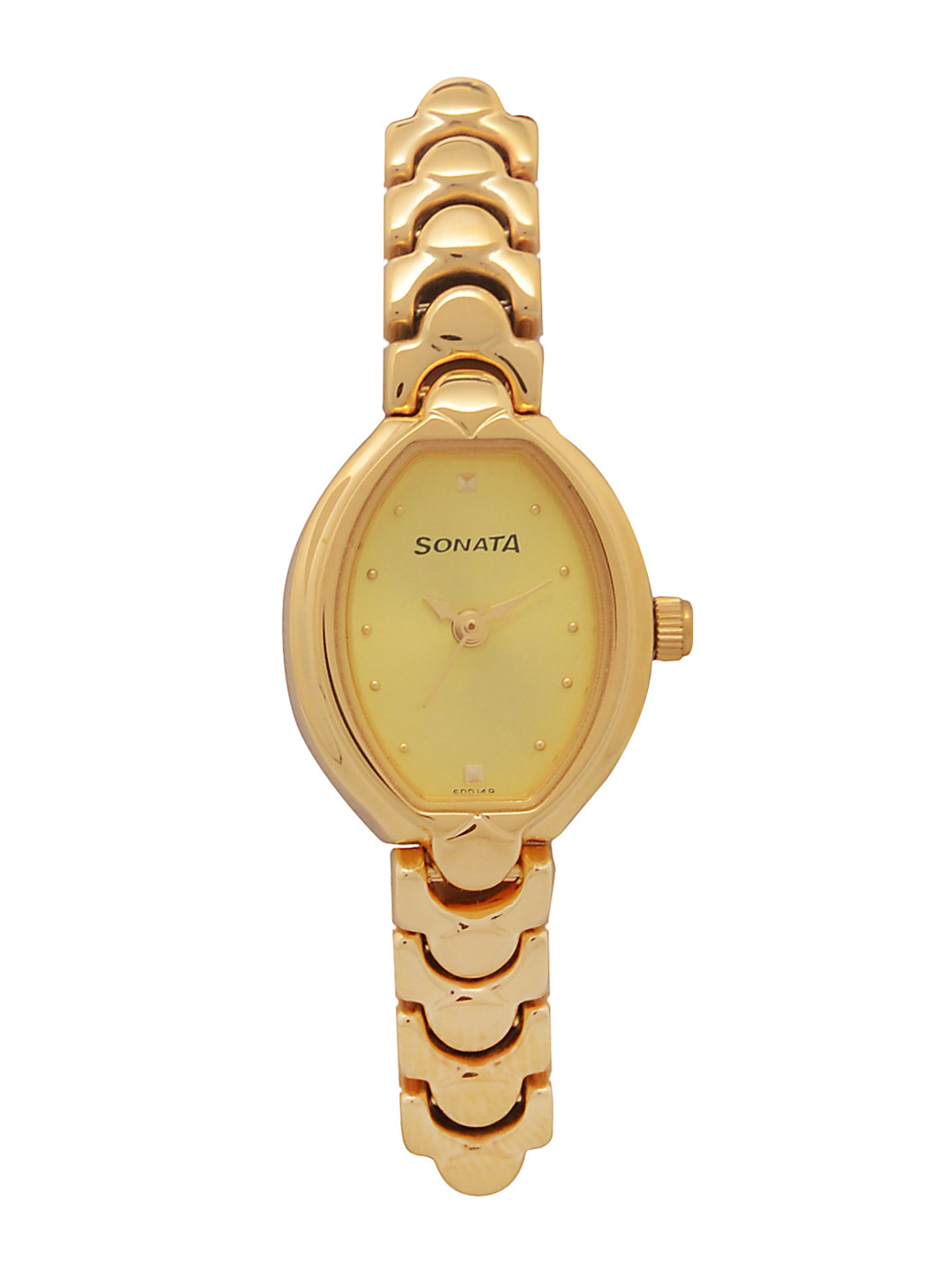 Sonata Women Gold-Toned Analogue Watch NK8107YM02