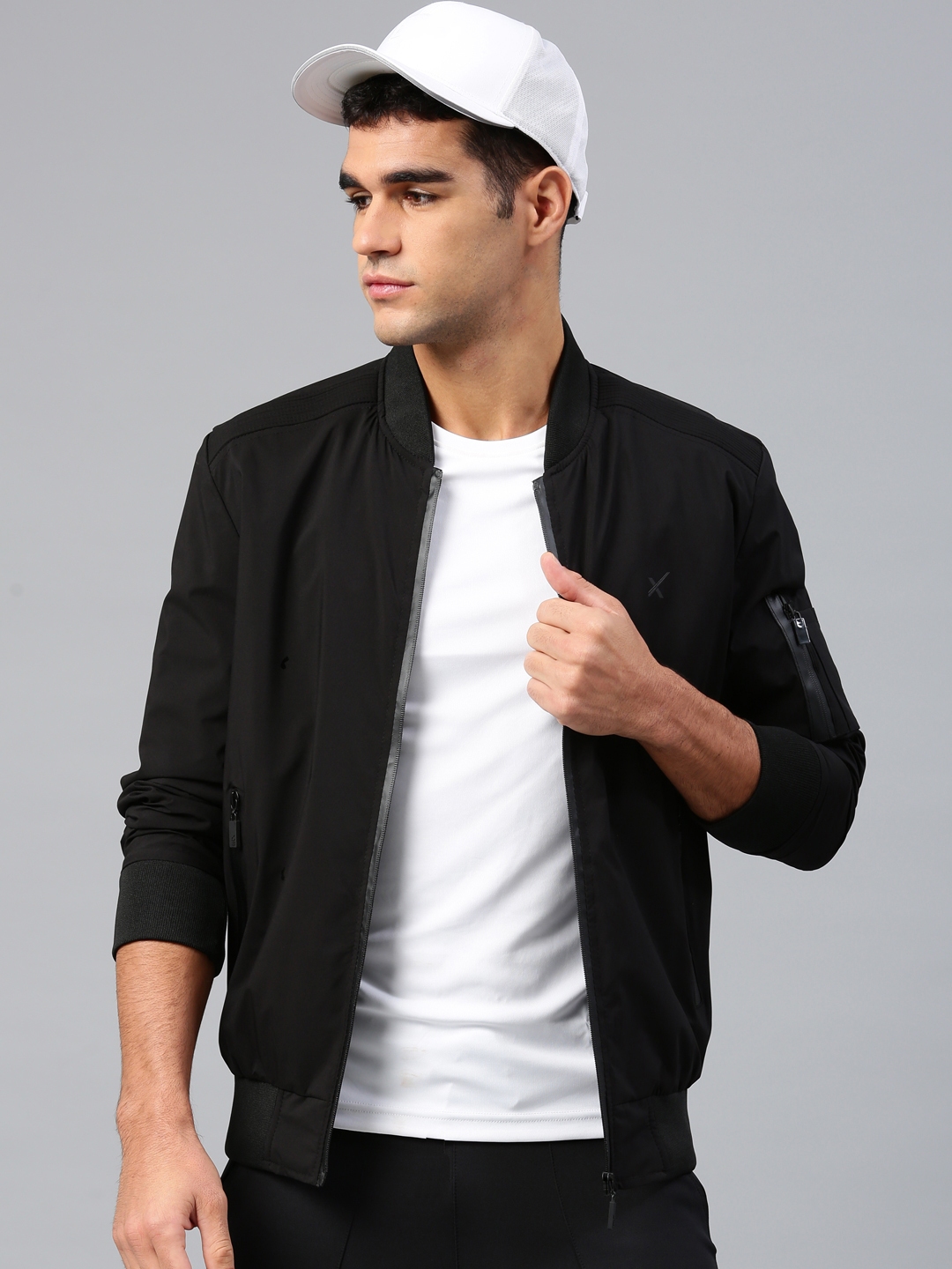 Black bomber jackets sale