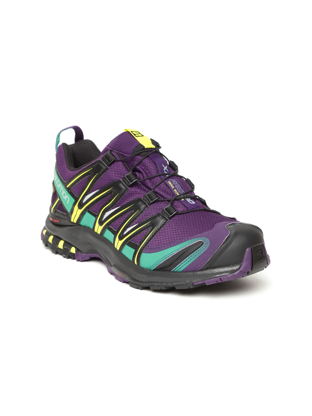 Salomon Women Purple & Green XA PRO 3D GTX Trail Running Shoes