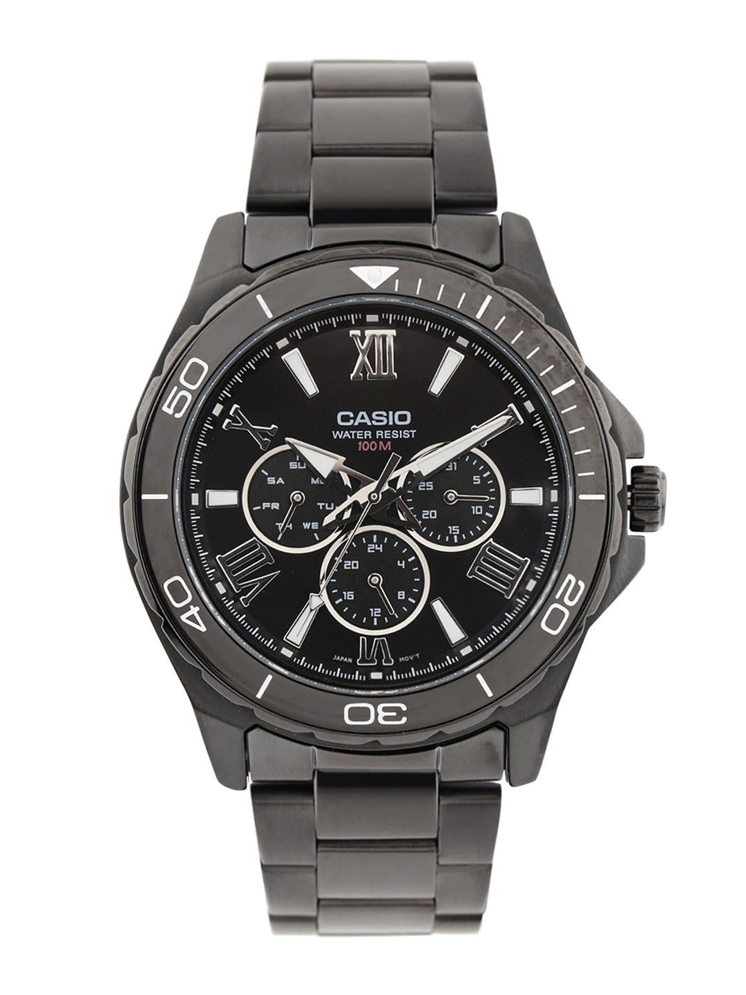 Casio enticer black new arrivals