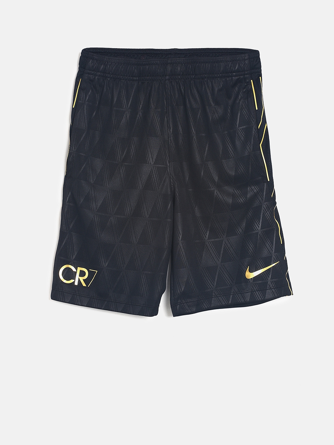 Buy Nike Boys Black & Gold Dry CR7 Academy Sports Shorts - Shorts ...