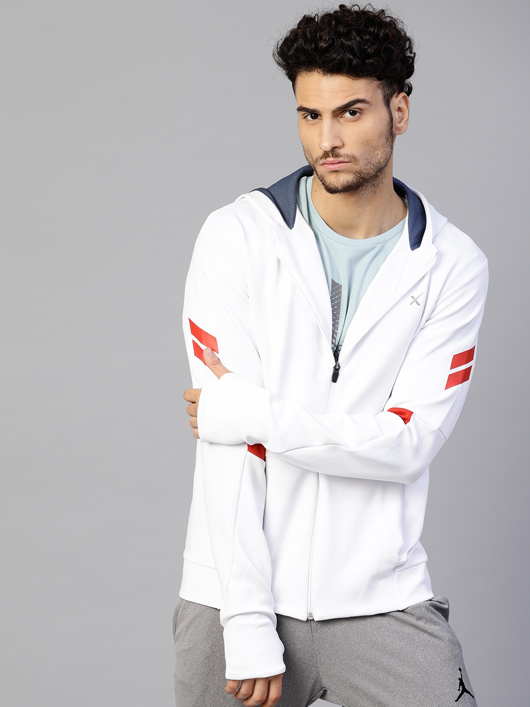Hrx solid sporty jacket sales
