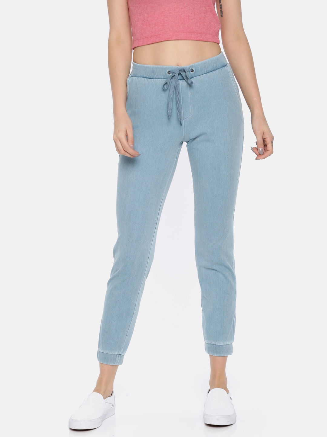 Go colors denim joggers clearance
