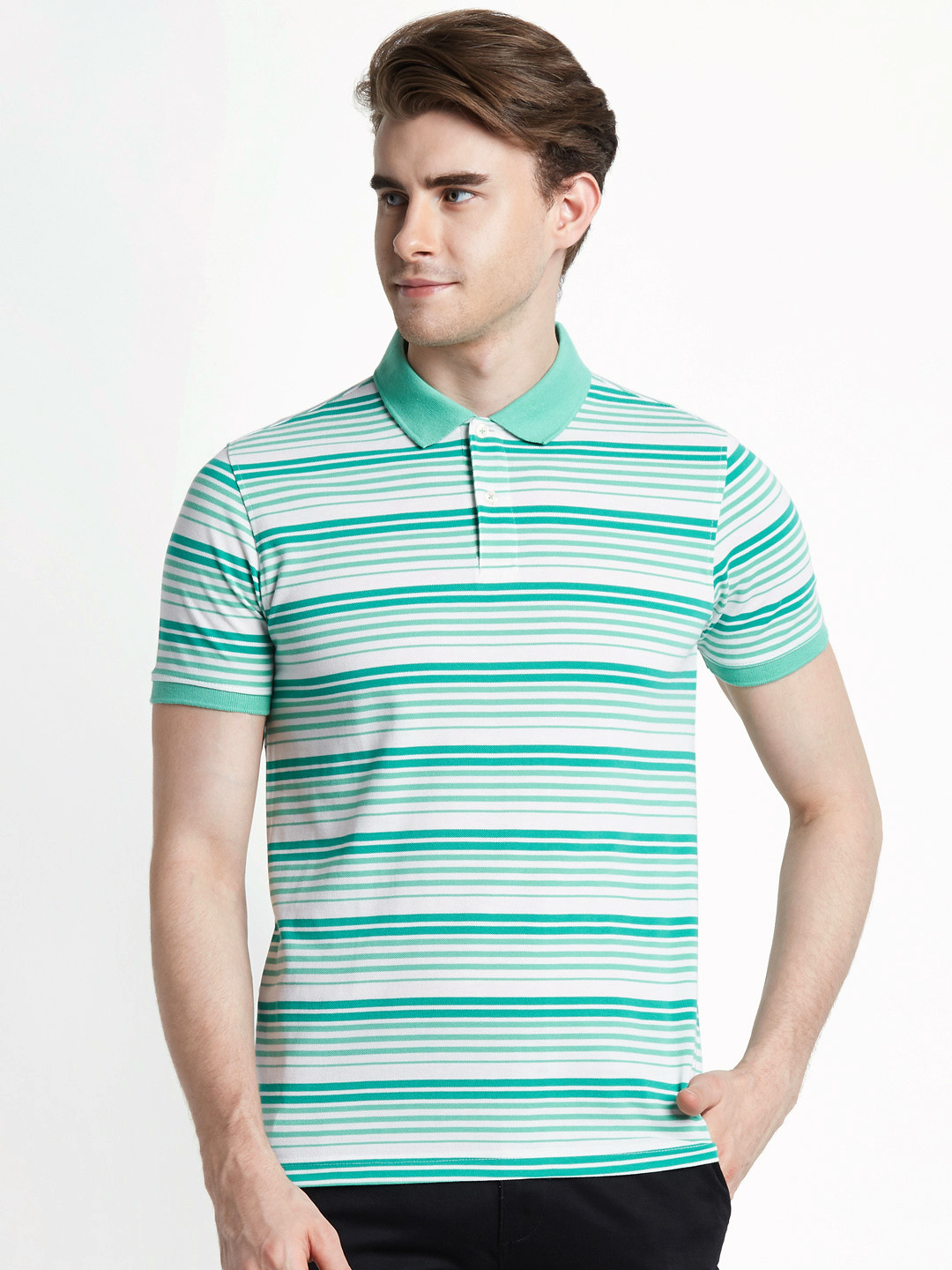 Striped Polo T Shirt - Tshirts for Men 